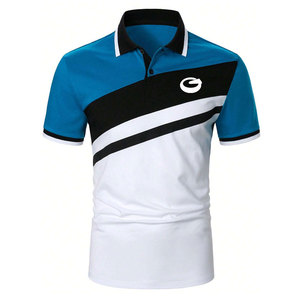 Ropa Casual de Punto Sólido Hecha con el Mejor Material para Camisetas, Diseño Personalizado, Alta Calidad, Secado Rápido, Manga Corta - Product Image 1