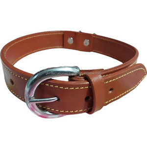 Collar para perro de cuero de grano completo 100% hecho a mano ajustable y accesorios para perros disponibles a precio mayorista de fábrica - Product Image 2