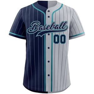 High Tech Mesh Baseball Jersey Bouton Personnalisé À Séchage Rapide Softball Chemise Tackle Sergé Nom Broderie USA Youth Pro Style - Product Image 3