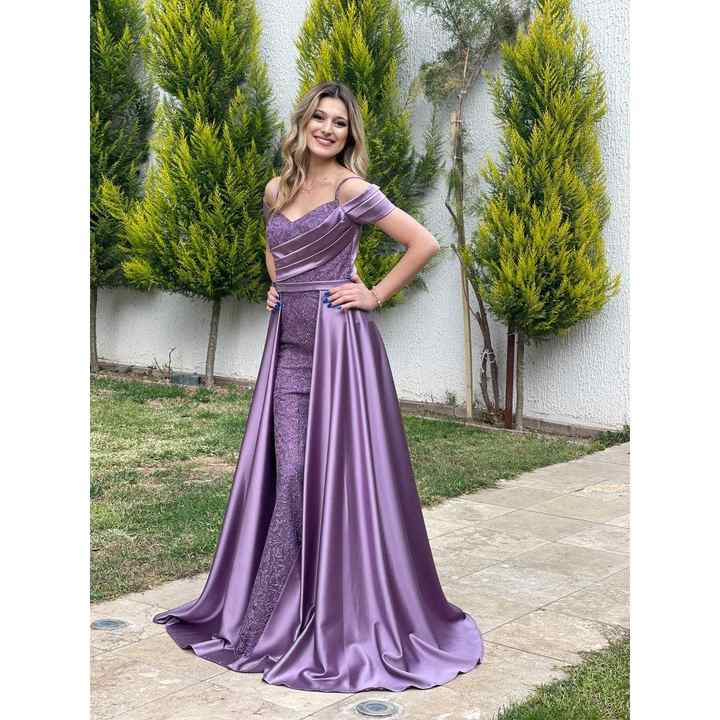 Stars Women's Glitter Satin Combination Evening Dress Rk5026 5026