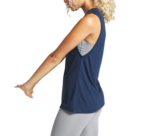 Camiseta sin mangas para mujer, Camiseta deportiva de secado rápido para Yoga, camisetas deportivas para gimnasio, correr, camisetas sin mangas deportivas con logotipo personalizado - Product Image 5