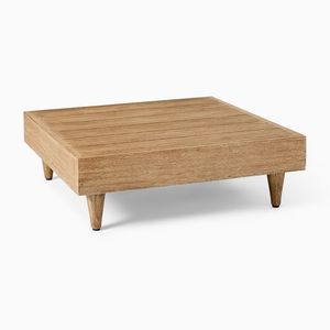 Table basse de qualité supérieure en teck massif de couleur naturelle pour usage intérieur - Product Image 1