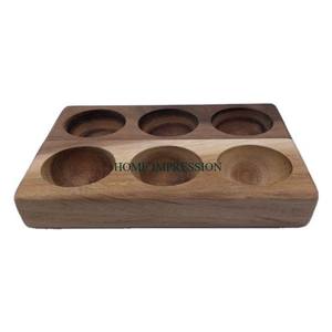 Soporte para servir champán, vino, cerveza, 12 vasos de chupito, soporte para botellas de madera, Caddy personalizable para suministros de decoración de Bar en casa - Product Image 2