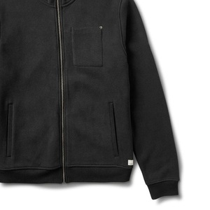 Sweats à capuche zippés pour hommes de bonne qualité à la mode dernière conception contraste couleur sweats à capuche zippés patch de poche de poitrine personnalisé pour hommes - Product Image 3