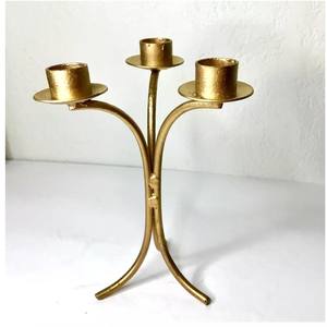 Portavelas minimalista de metal para una decoración elegante del hogar y un ambiente de lujo, complemento elegante para cualquier mesa de comedor o evento navideño - Product Image 6