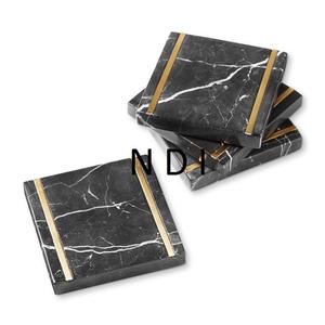 Posavasos de mármol decorativo de uso multifuncional para café, cóctel, cerveza, taza, posavasos de té de mármol, posavasos redondeado, té - Product Image 4