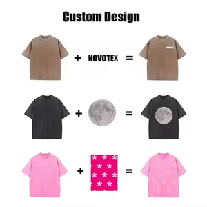 Camiseta de gimnasio unisex para hombre, estilo sólido personalizado, informal, lavado ácido, 100% algodón, logotipo liso de gran tamaño - Product Image 6