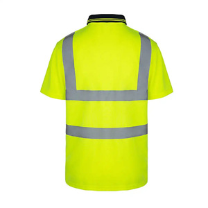 Polo en maille œil d'oiseau haute visibilité vêtements de travail de sécurité réfléchissants avec maille œil d'oiseau pour les environnements haute visibilité - Product Image 4