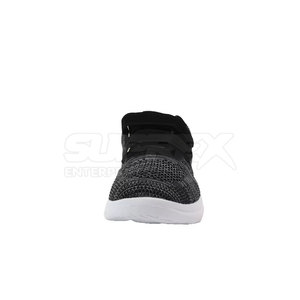 Zapatillas Deportivas de Punto Negras para Hombre, Ligeras, Cómodas y de Alta Calidad, con Suela de Goma Blanca Flexible, Zapatos Casuales para Caminar - Product Image 2