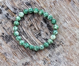 Cuentas de sodalita verde de estilo clásico unisex para pulsera, brazalete de acero inoxidable para aniversario de boda o regalo de fiesta - Product Image 1