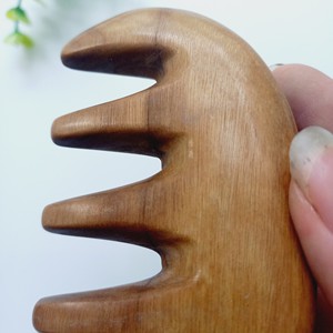 Peine Natural respetuoso con el medio ambiente, conjunto de madera para el pelo, Barba, logotipo personalizado directo de fábrica, barato, venta al por mayor - Product Image 4