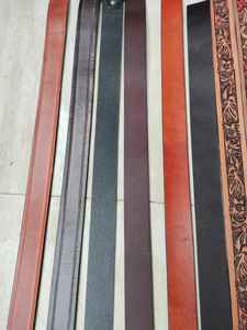 Double Layer Sheepskin Texture <b>Leather</b> Binding Strips Multiple Colors Sports Accessories for Belt Crafting <b>Punch</b> Hole Designs - Product Image 2