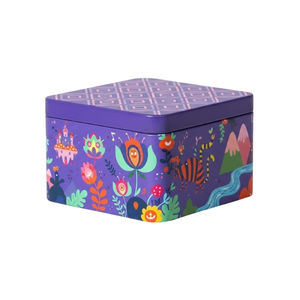 Boîte cadeau rectangulaire en fer blanc avec logo personnalisé et finition mate |   Rangement de qualité alimentaire pour bonbons et chocolats, taille et couleur personnalisées - Product Image 4