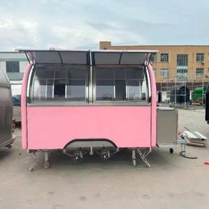 Popular Small Mobile Coffee Shop Cart <b>Towable</b> Food Trailer Full Kitchen for Coffee Pizza BBQ Hotdog Ice Cream Aluminum - Product Image 2