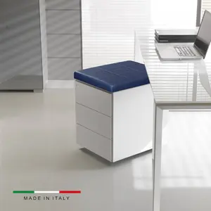 Piédestal de tiroir de bureau de conception italienne de qualité supérieure sur roulettes pour armoire de rangement de meubles de bureau