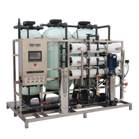Nouvelle machine à eau purifiée par osmose inverse 3000 LPH, système d'osmose inverse, pompe, 1 an de contrôle PLC, nettoyage automatique/manuel, entreprise, ferme, logement