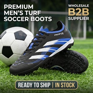 Chaussures de football imperméables du fabricant, <span class=keywords><strong>crampons</strong></span> de football à <span class=keywords><strong>crampons</strong></span> MG pour terrain synthétique, entraînement extérieur, vente en gros - Product Image 1