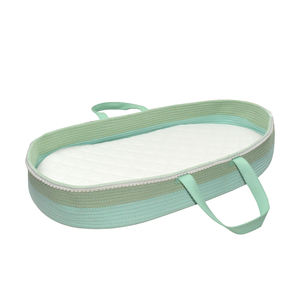 High Density Sponge Pad Kid-Friendly Babies Handmade 100% Cotton Rope Diaper Cotton Changing <strong>Basket</strong> - Product Image 1