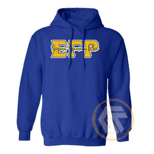 Trésors grecs – Sweat à capuche personnalisé en molleton de coton pour femme avec logo brodé Sigma Gamma Rho, écologique, automne-hiver - Product Image 5