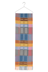 Cozy <b>Women</b> Multicolor Plaid <b>Scarf</b> Soft Brushed Wool-Blend Checked Shawl with Fringe <b>Winter</b> Wrinkle-Resistant Warm Lightweight - Product Image 4