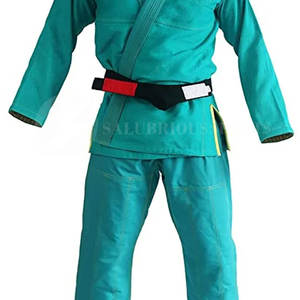 100% coton tissu Jiu Jitsu Kimono Judo uniformes avec broderie Logo impression Stretch entraînement porter Judo karaté costumes - Product Image 4