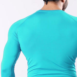 Spandex personnalisé pour hommes Performance Rash Guard manches longues séchage rapide Fitness entraînement haut moulant Gym entraînement Compression chemise - Product Image 4