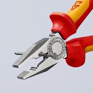 Alicates Combinados KNIPEX de 180 mm con Certificación VDE, Mangos Multicompuesto Cromados con Ojal de Montaje para Pesca - Product Image 5