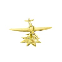 Laiton Spitfire avion modèle Vintage avion décor métal avion guerre mondiale avion de chasse Miniature bureau ornement