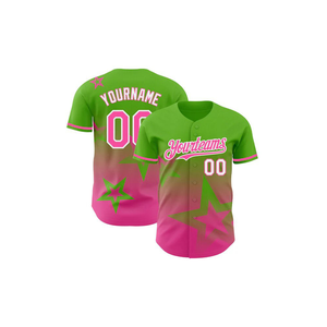 Maillot de baseball 100% polyester grande taille pour hommes Nouveau design personnalisé à séchage rapide Jeu de fitness Broderie respirante par transfert de chaleur - Product Image 5