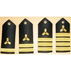 Epolete de Hombro Personalizado de Alta Calidad OEM con 4 Franjas para Oficiales de Motor, para Teniente Superior - Product Image 6