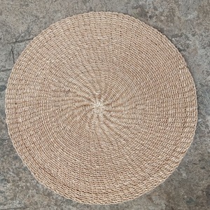 Classic circular raffia <strong>carpets</strong> for home decorations <strong>customize</strong> <strong>size</strong> &amp; shape seagrass floor mats high quality - Product Image 6