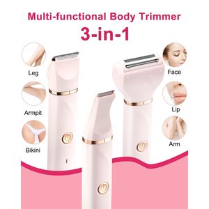 Afeitadora Eléctrica 3 en 1 para Mujer, Resistente al Agua IPX7, Uso en Seco y Húmedo, Recargable, Recortadora para Área del Bikini, Axilas y Piernas, Cuchilla de Cerámica - Product Image 5