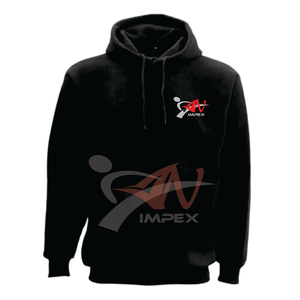 คุณภาพสูงที่กําหนดเองการพิมพ์โลโก้ผู้ชายเสื้อสวมหัว Hoodie วัสดุที่กําหนดเองยืดหยุ่นผู้ชายเสื้อสเวตเตอร์ Hoodie - Product Image 5