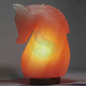 Pakistán hizo Himalaya hecho a mano de alta calidad forma de caballo lámpara de sal decoración del hogar - Product Image 4