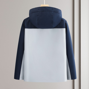 Conjunto de Sudadera con Capucha y Pantalones de Chándal para Hombre, de Invierno, Ajuste Regular, 100% Algodón, Impermeable, con Cremallera, Estilo Urbano, Esenciales, Forro Polar Liso Teñido - Product Image 2