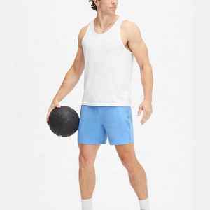 Wholesale Logo Athletic Blank Sweat <b>Shorts</b> With <b>Zip</b> <b>Pockets</b> 6 Inch Inseam Drawstring Gym Sport <b>Shorts</b> <b>Men</b> - Product Image 5