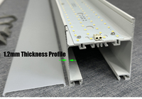 Suspension linéaire LED dimmable à connexion fluide pour bureau et bar – Luminaire professionnel pour bureau