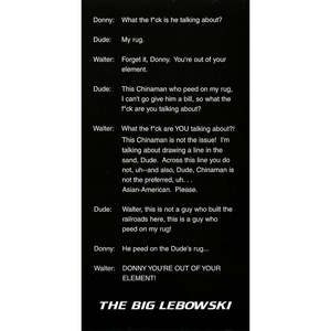 Modern Style the Big Lebowski <b>Poster</b> Quotes Paper Wall Decor - Product Image 4
