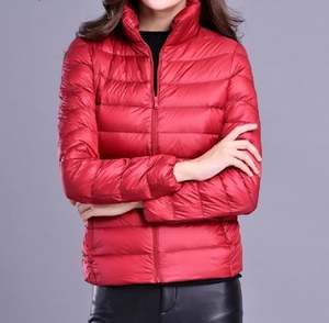 Nueva colección de diseño sólido con cremallera de lona transpirable para mujer, Chaqueta larga acolchada con capucha Reversible de talla grande personalizada para invierno - Product Image 5