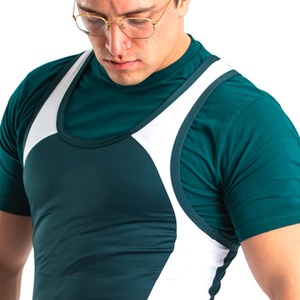 2025 Custom Gym Training Wrestling <b>Singlets</b> <b>Mens</b> Power Lift Weightlifting <b>Singlet</b> Knitted Breathable with Custom Logo - Product Image 4