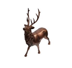 Grande sculpture de statue de renne en aluminium sur mesure pour la décoration intérieure, format à suspendre au design animal de style Art déco - Product Image 1