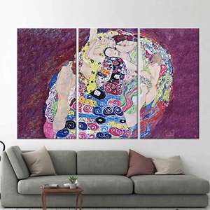 Lienzo Impreso: Reproducción de Arte Virgen, Obra de Klimt, Póster Vintage, 3P: Enrollado en Lienzo - Product Image 1