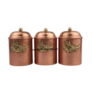 Superior Quality Iron Kitchen Storage <b>Jars</b> Lids Eco-Friendly Chocolate Color for <b>Tea</b> <b>Coffee</b> <b>Sugar</b> Modern Decorative Canisters - Product Image 3