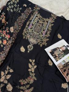 Tela de rayón Formal oro Khadi estampado encaje trabajo boda Kurti para la venta en línea - Product Image 3