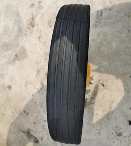 <span class=keywords><strong>Ruote</strong></span> per carrelli a mano con bordo in metallo 13x3 <span class=keywords><strong>ruote</strong></span> carriola da giardino leggere da 8 pollici 10 pollici ruota in gomma solida da 13 pollici - Product Image 3