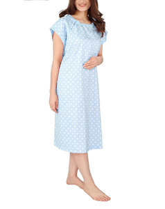 Vestido de paciente hecho a medida Vestido de paciente de hombro abierto de hospital Vestido de paciente de hospital de manga corta - Product Image 3