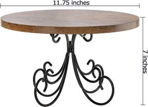 Soporte de pastel de madera natural ACACIA clásico Diseño impresionante para fiestas de bodas y más Un toque hermoso para cada mesa de postres - Product Image 2