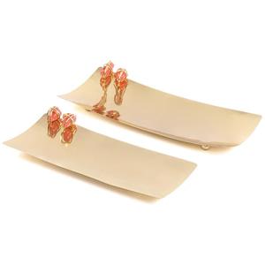 Plateau de service design décoratif en métal avec motifs d'inspiration vintage et couleur noire pour les besoins de service quotidiens - Product Image 5