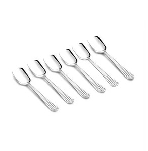 Juego de cucharas de café de cubiertos pulidos con espejo hecho a mano de 6 piezas de alta calidad, juego de cucharas de postre de acero inoxidable de alta calidad - Product Image 1