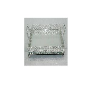 Centre de table fantaisie décorative Plateau en cristal de service Nouveau design élégant Plateau diamant de luxe de meilleure qualité à vendre - Product Image 4